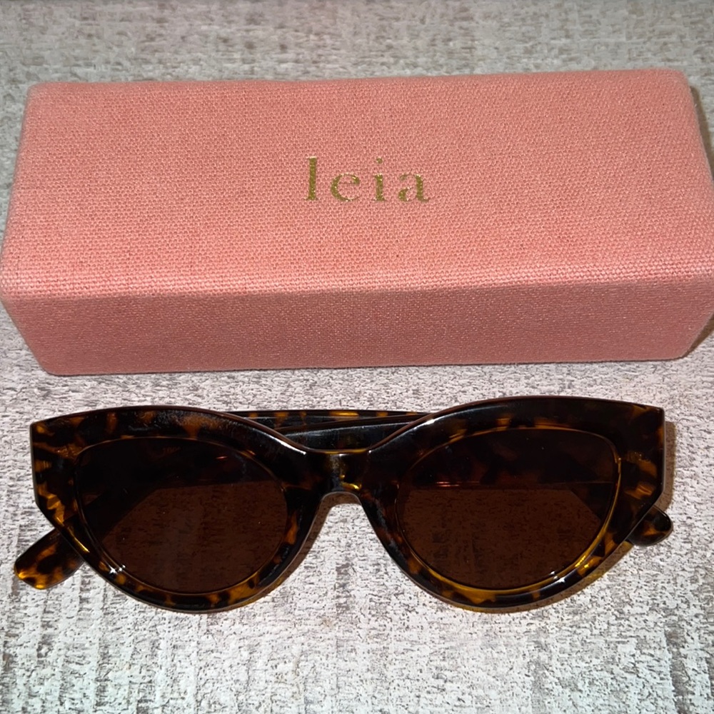 Shop Verie (previously leia) tortoise print sunglasses